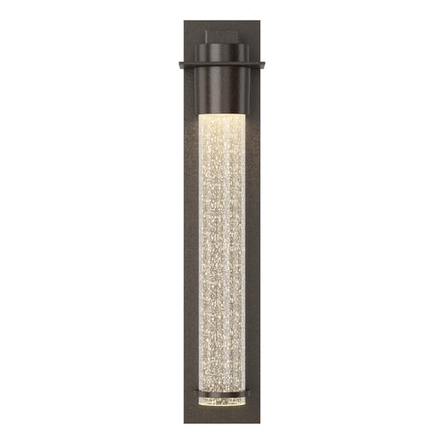 Hubbardton Forge Airis Medium Dark Sky Friendly Outdoor Sconce in Coastal Oil Rubbed Bronze Finish Model: 307920-SKT-14-II0211