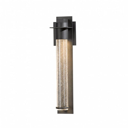 Hubbardton Forge Airis Small Dark Sky Friendly Outdoor Sconce in Coastal Dark Smoke Finish Model: 307910-SKT-77-II0145