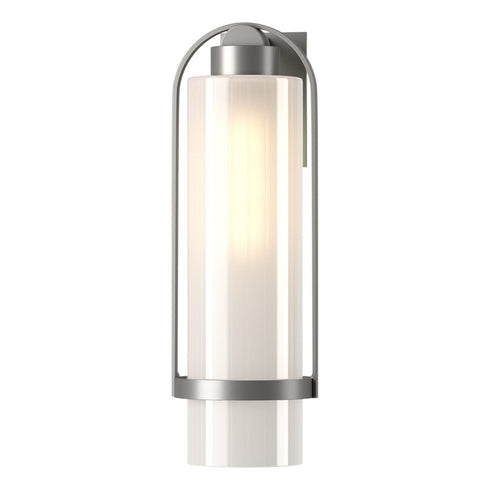 Hubbardton Forge Alcove Large Outdoor Sconce in Coastal Oil Rubbed Bronze Finish Model: 302557-SKT-14-FD0743