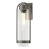 Hubbardton Forge Alcove Medium Outdoor Sconce in Coastal Oil Rubbed Bronze Finish Model: 302556-SKT-14-FD0742