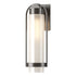 Hubbardton Forge Alcove Medium Outdoor Sconce in Coastal Oil Rubbed Bronze Finish Model: 302556-SKT-14-FD0742