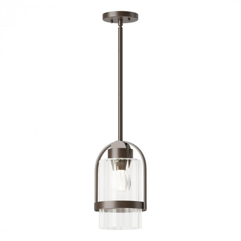 Hubbardton Forge Alcove Outdoor Pendant in Coastal Oil Rubbed Bronze Finish Model: 362555-SKT-MULT-14-FD0744