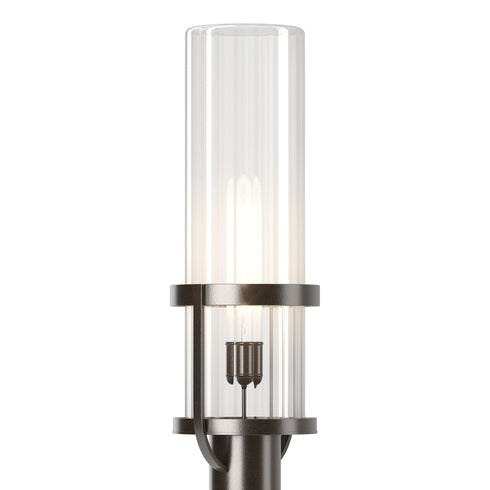 Hubbardton Forge Alcove Outdoor Post Light in Coastal Oil Rubbed Bronze Finish Model: 342025-SKT-14-FD0745