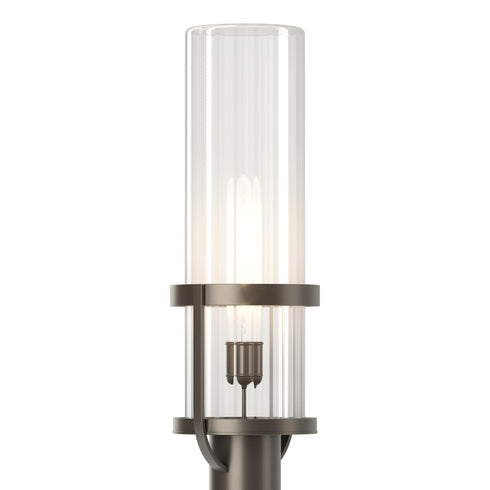 Hubbardton Forge Alcove Outdoor Post Light in Coastal Oil Rubbed Bronze Finish Model: 342025-SKT-14-FD0745
