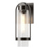 Hubbardton Forge Alcove Small Outdoor Sconce in Coastal Oil Rubbed Bronze Finish Model: 302555-SKT-14-FD0741