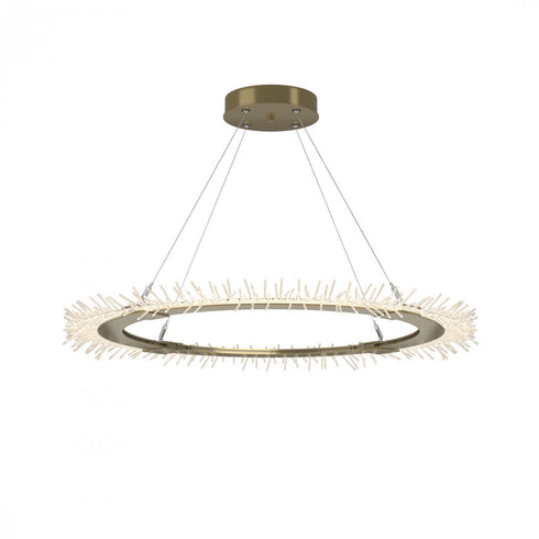 Hubbardton Forge Anemone Circular LED Pendant in Bronze Finish Model: 139772-LED-STND-05