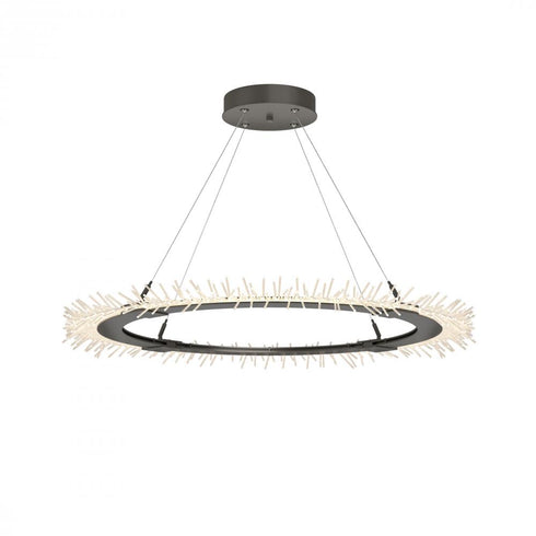 Hubbardton Forge Anemone Circular LED Pendant in Bronze Finish Model: 139772-LED-STND-05