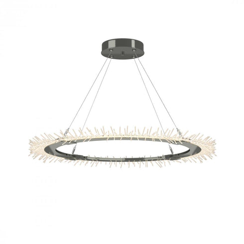 Hubbardton Forge Anemone Circular LED Pendant in Bronze Finish Model: 139772-LED-STND-05