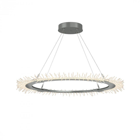 Hubbardton Forge Anemone Circular LED Pendant in Bronze Finish Model: 139772-LED-STND-05
