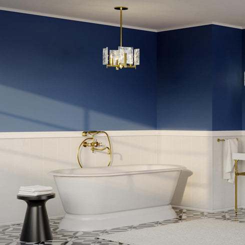 Hubbardton Forge Arc 4 Light Semi Flus Pendant Model: 131060-SKT-MULT-82-YR0719