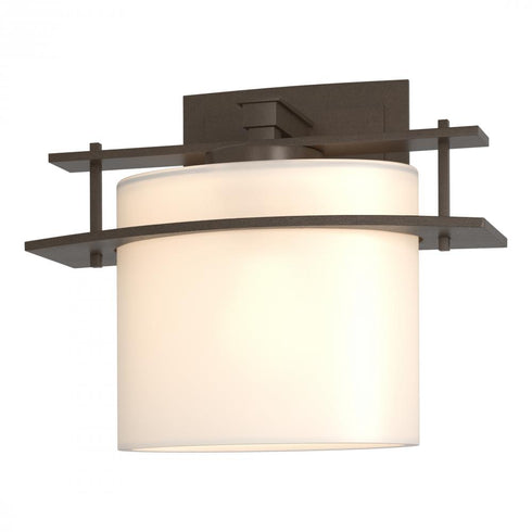 Hubbardton Forge Arc Ellipse 1 Light Sconce in Bronze Finish Model: 207521-SKT-05-GG0182