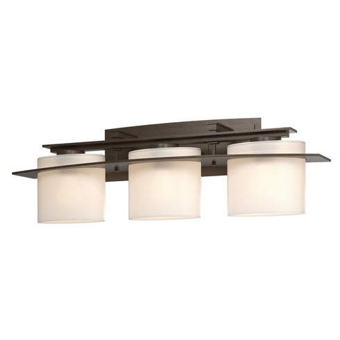 Hubbardton Forge Arc Ellipse 3 Light Sconce in Bronze Finish Model: 207523-SKT-05-GG0182