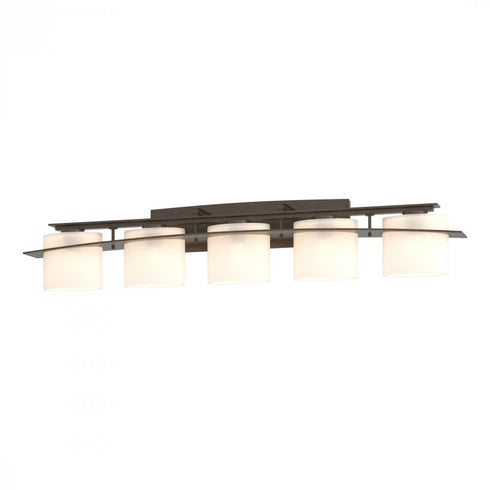 Hubbardton Forge Arc Ellipse 5 Light Sconce in Bronze Finish Model: 207525-SKT-05-GG0182