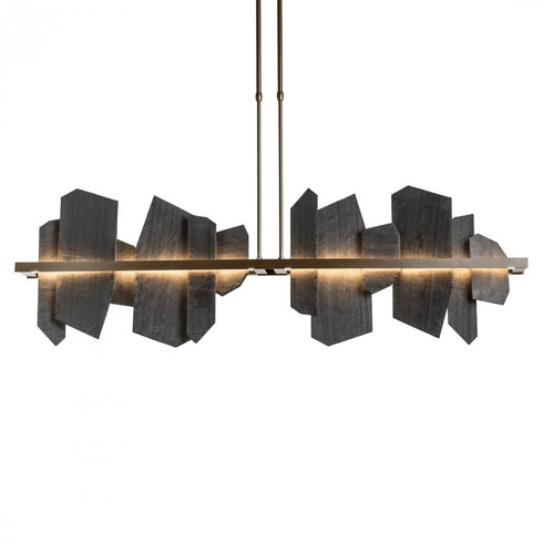 Hubbardton Forge Ardesia Linear LED Pendant Model: 139666-LED-LONG-14-SL