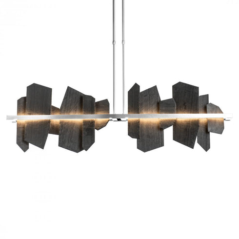 Hubbardton Forge Ardesia Linear LED Pendant Model: 139666-LED-LONG-14-SL