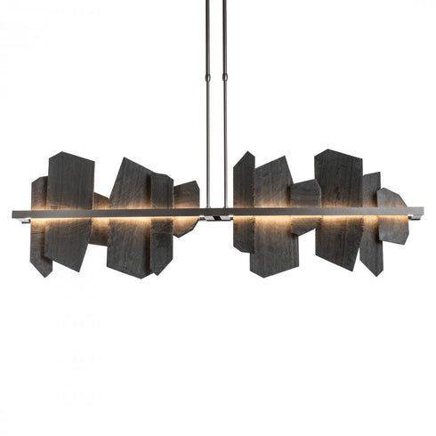 Hubbardton Forge Ardesia Linear LED Pendant Model: 139666-LED-SHRT-82-SL