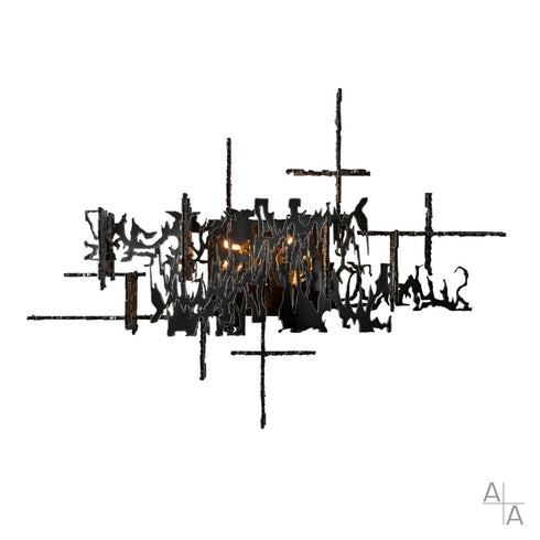 Hubbardton Forge Art + Alchemy Brutus Sconce ink Finish Model: 402035-SKT-89