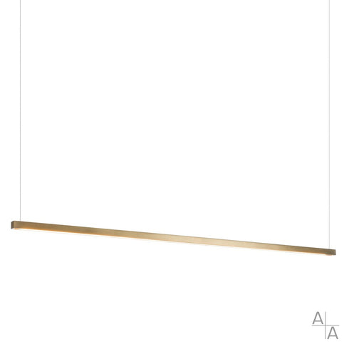 Hubbardton Forge Art + Alchemy Ingot LED Pendant in Modern Brass Finish Model: 401374-LED-STND-86