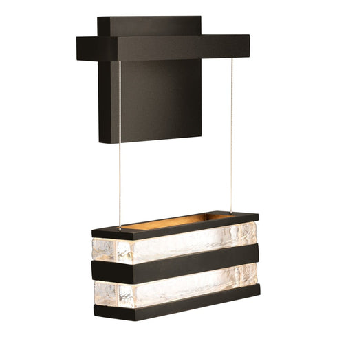 Hubbardton Forge Art + Alchemy Stacks LED Sconce in Dark Smoke Finish Model: 402064-LED-07-ZM0562