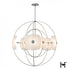 Hubbardton Forge Astra Orb Large Pendant in Sterling Finish Model: 131503-SKT-MULT-85-FD0852