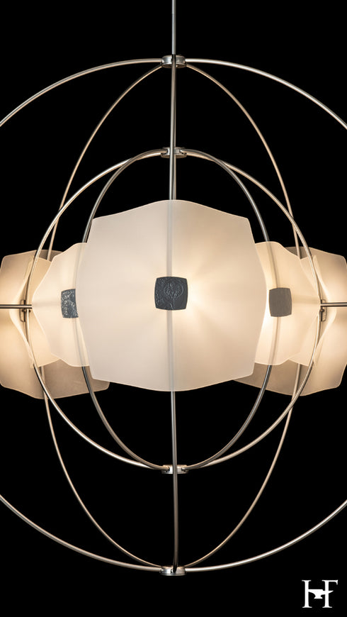 Hubbardton Forge Astra Orb Large Pendant in Sterling Finish Model: 131503-SKT-MULT-85-FD0852