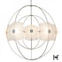 Hubbardton Forge Astra Orb Large Pendant in Sterling Finish Model: 131503-SKT-MULT-85-FD0852
