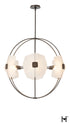 Hubbardton Forge Astra Orb Small Pendant in Dark Smoke Finish Model: 131500-SKT-MULT-07-FD0835