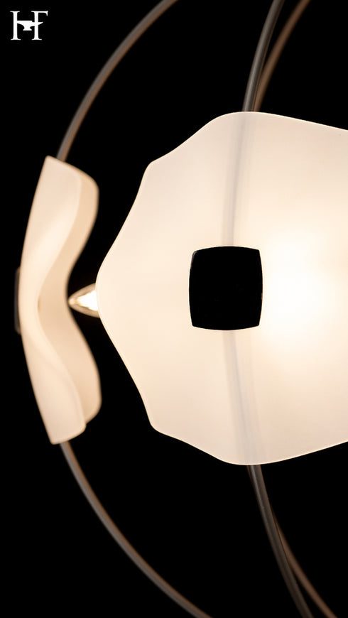 Hubbardton Forge Astra Orb Small Pendant in Dark Smoke Finish Model: 131500-SKT-MULT-07-FD0835