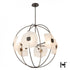 Hubbardton Forge Astra Orb Small Pendant in Dark Smoke Finish Model: 131500-SKT-MULT-07-FD0835