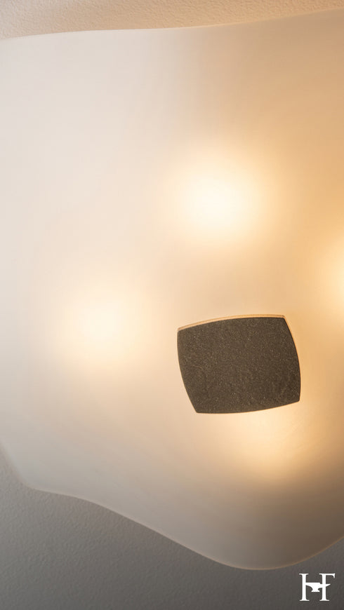 Hubbardton Forge Astra Semi Flush in Soft Gold Finish Model: 121500-SKT-84-FD0834