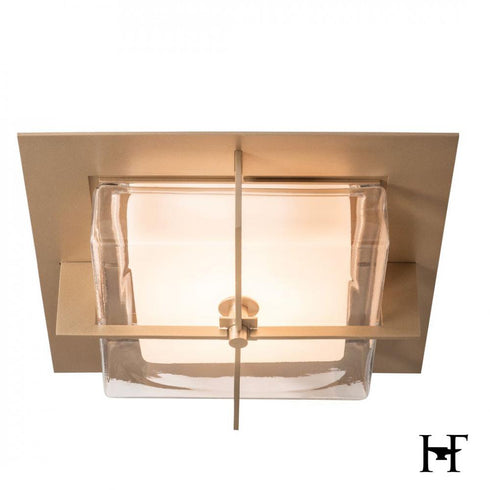 Hubbardton Forge Axis Flush Mount in Soft Gold Finish Model: 126400-LED-84-ZM0827