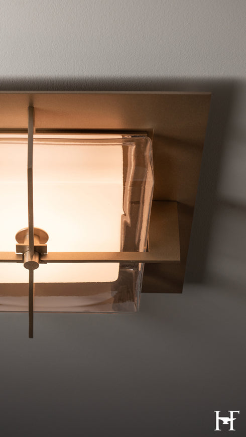Hubbardton Forge Axis Flush Mount in Soft Gold Finish Model: 126400-LED-84-ZM0827