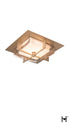 Hubbardton Forge Axis Flush Mount in Soft Gold Finish Model: 126400-LED-84-ZM0827