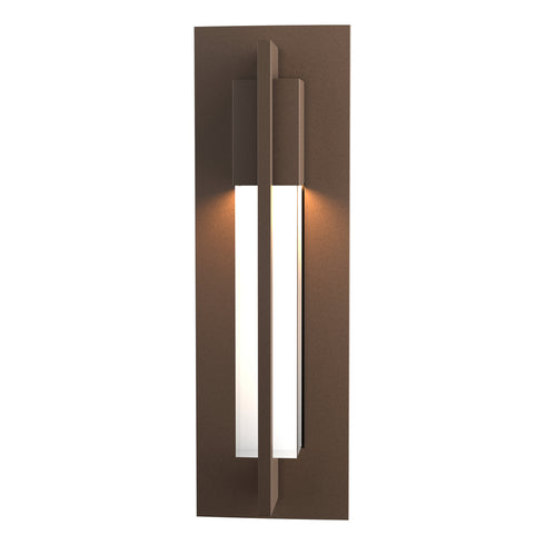 Hubbardton Forge Axis Small Outdoor Sconce in Coastal Oil Rubbed Bronze Finish Model: 306401-SKT-14-ZM0331