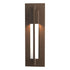 Hubbardton Forge Axis Small Outdoor Sconce in Coastal Oil Rubbed Bronze Finish Model: 306401-SKT-14-ZM0331