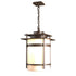 Hubbardton Forge Banded Large Outdoor Fixture in Coastal Oil Rubbed Bronze Finish Model: 365894-SKT-14-GG0148