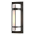 Hubbardton Forge Banded Large Outdoor Sconce in Coastal Oil Rubbed Bronze Finish Model: 305894-SKT-14-GG0037