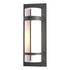 Hubbardton Forge Banded Large Outdoor Sconce in Coastal Oil Rubbed Bronze Finish Model: 305894-SKT-14-GG0037