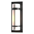 Hubbardton Forge Banded Large Outdoor Sconce in Coastal Oil Rubbed Bronze Finish Model: 305894-SKT-14-GG0037