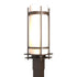 Hubbardton Forge Banded Outdoor Post Light in Coastal Oil Rubbed Bronze Finish Model: 345895-SKT-14-GG0040