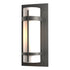 Hubbardton Forge Banded Outdoor Sconce in Coastal Oil Rubbed Bronze Finish Model: 305893-SKT-14-GG0034