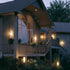 Hubbardton Forge Banded Outdoor Sconce in Coastal Oil Rubbed Bronze Finish Model: 305893-SKT-14-GG0034