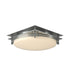 Hubbardton Forge Banded Semi Flush Model: 124394-SKT-82-GG0097