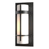 Hubbardton Forge Banded Small Outdoor Sconce in Coastal Oil Rubbed Bronze Finish Model: 305892-SKT-14-GG0066