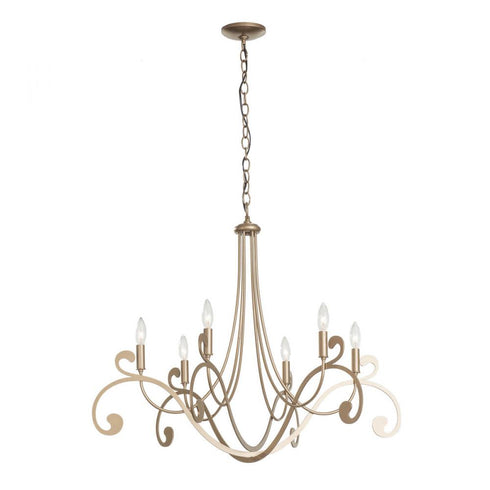 Hubbardton Forge Bella 6 Arm Chandelier Model: 105055-SKT-03