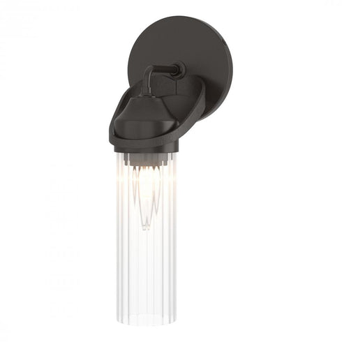 Hubbardton Forge Bow 1 Light Bath Sconce in Black Finish Model: 201344-SKT-10-ZM0634