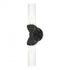 Hubbardton Forge Bow 2 Light Bath Sconce in Black Finish Model: 201346-SKT-10-ZM0634