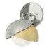 Hubbardton Forge Brooklyn 1 Light Double Shade Bath Sconce in Black Finish Model: 201374-SKT-10-02-GG0711