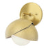 Hubbardton Forge Brooklyn 1 Light Double Shade Bath Sconce in Black Finish Model: 201374-SKT-10-02-GG0711