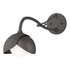 Hubbardton Forge Brooklyn 1 Light Double Shade Long Arm Sconce in Bronze Finish Model: 201377-SKT-05-02-GG0711